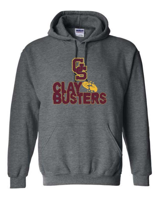 GS Claybusters Grey Hoodie