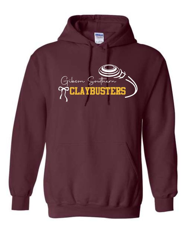 GS Claybusters Bow Maroon Hoodie