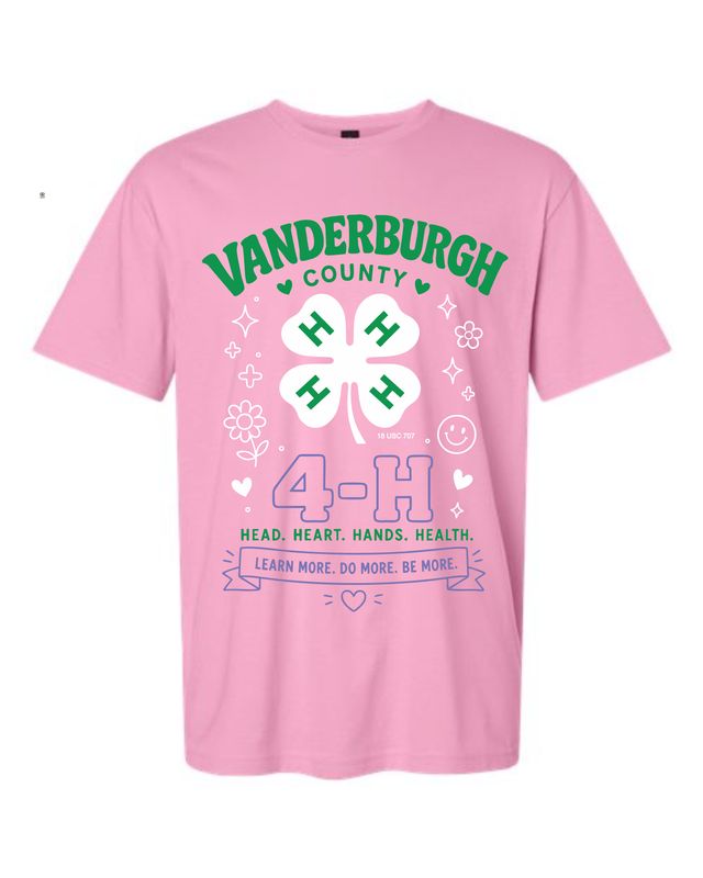 4-H Learn More. Do More. Be  More Tee
