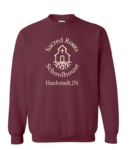 Sacred Roots Crewneck Sweatshirt in Maroon