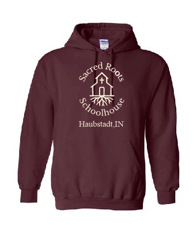 Sacred Roots Hoodie in Maroon