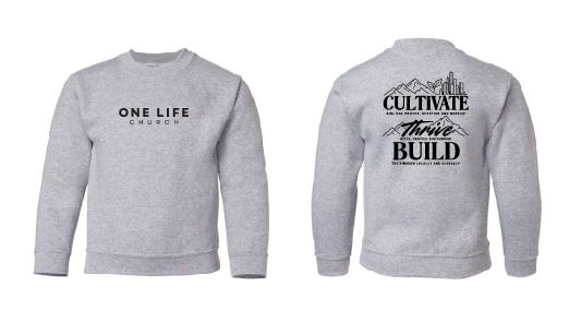 Cultivate, Thrive, Build Youth Sweatshirt