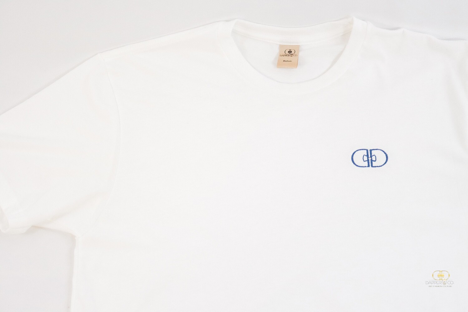 "The Artist" Tee in White/Navy