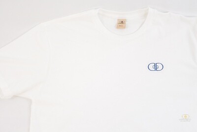 "The Artist" Tee in White/Navy