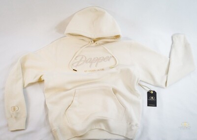 "Content &amp; Character" Hoodie in Buttercream/Champagne"