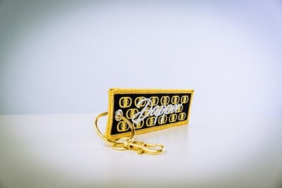 Dapper &quot;Illusion&quot; Key Chain (Black/Gold)