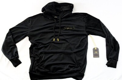 "Level Up (L^)" Velour Track-Suit (Black/Gold)