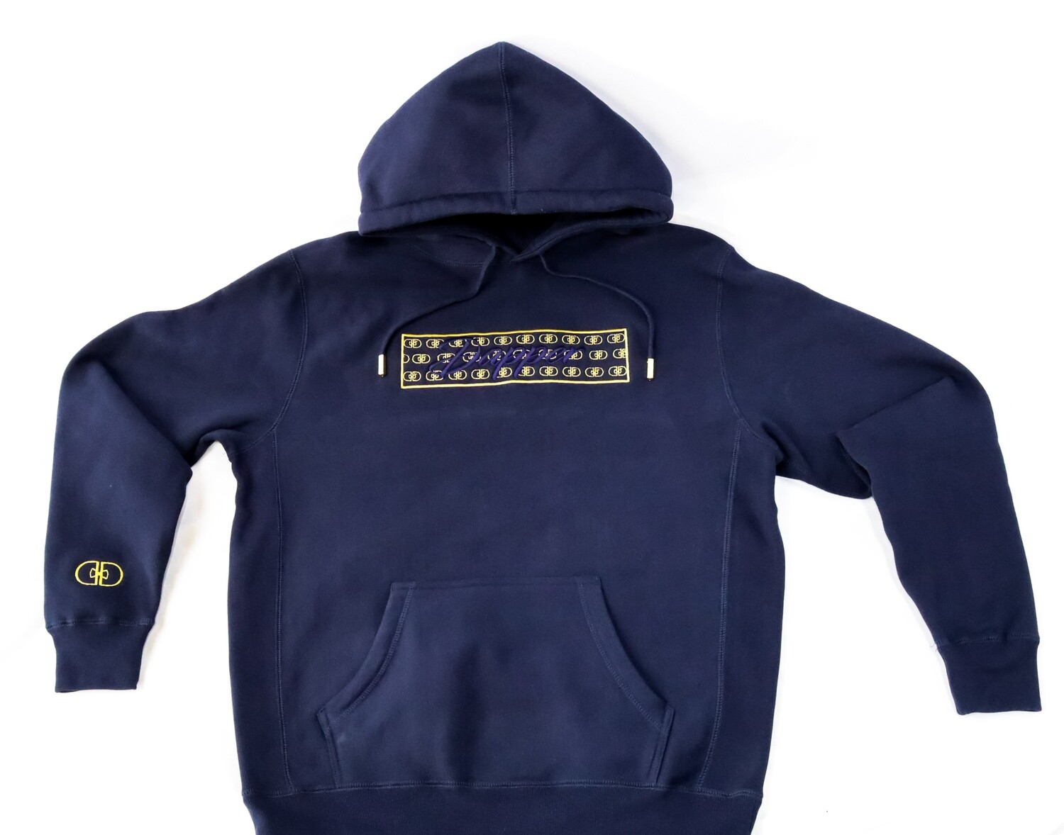 The "Illusion" Hoodie (Navy/Gold)