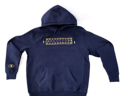 The "Illusion" Hoodie (Navy/Gold)