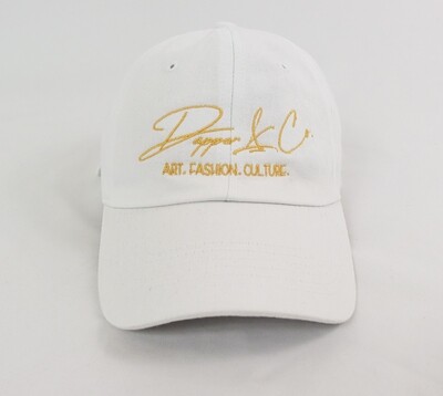 Dapper "Signature" Hat (White/Gold)