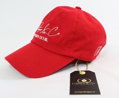 Dapper &quot;Signature&quot; Hat (Red/White)