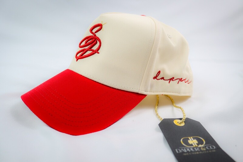 Stylish & Dapper Hat (Red Tide/Crème)