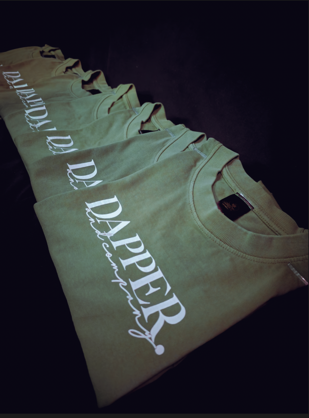 Heritage Script Tee "Sage"