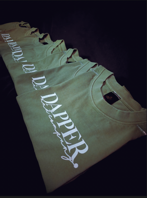Heritage Script Tee "Sage"