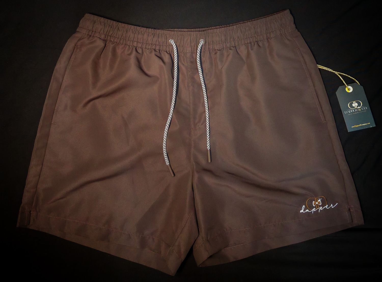 "Paradise" Swim Short "Chocolate" (Imprint Edition)
