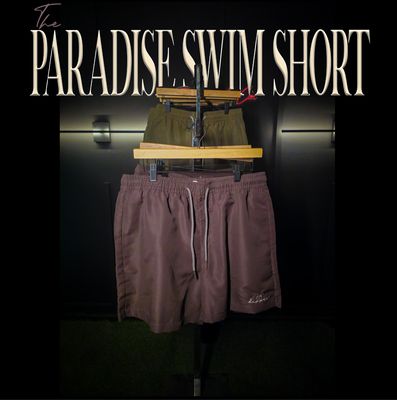 &quot;Paradise&quot; Swim Short &quot;Chocolate&quot; (Imprint Edition)