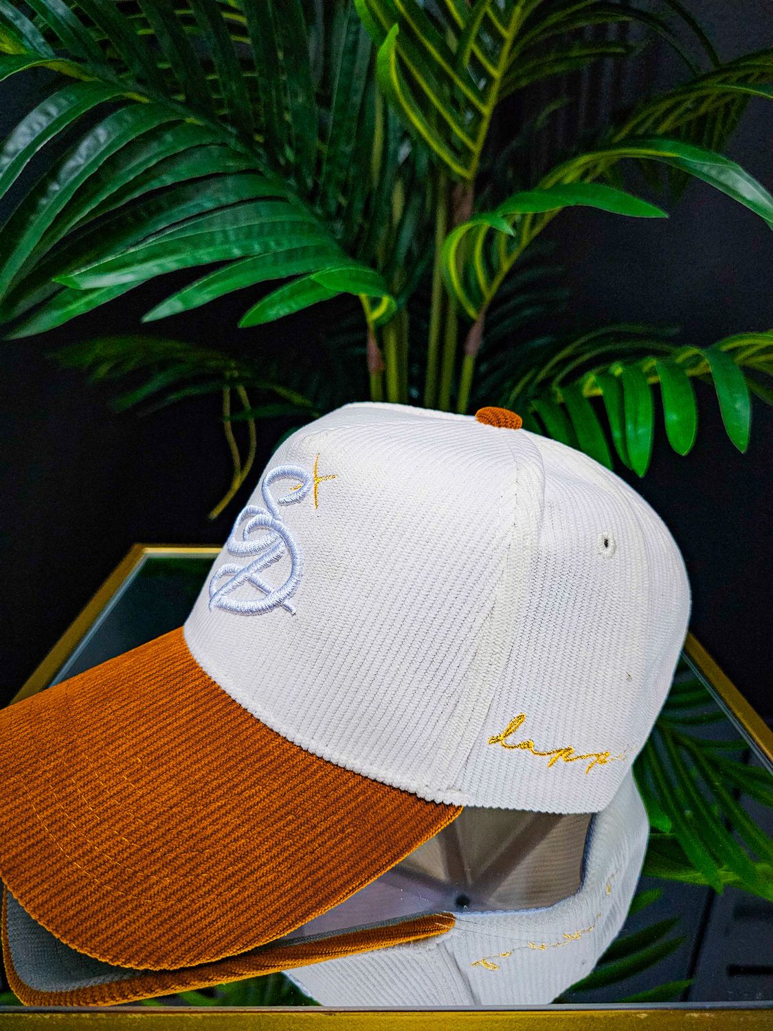 Signature &amp; Dapper Hat (Crème/Cognac) *Corduroy*