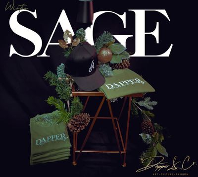 Heritage Script Tee "Sage"