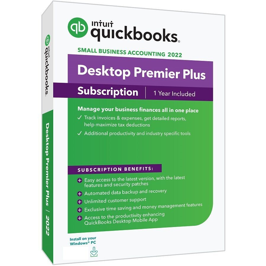 QuickBooks Premier Plus 2022 (Annual Subscription)