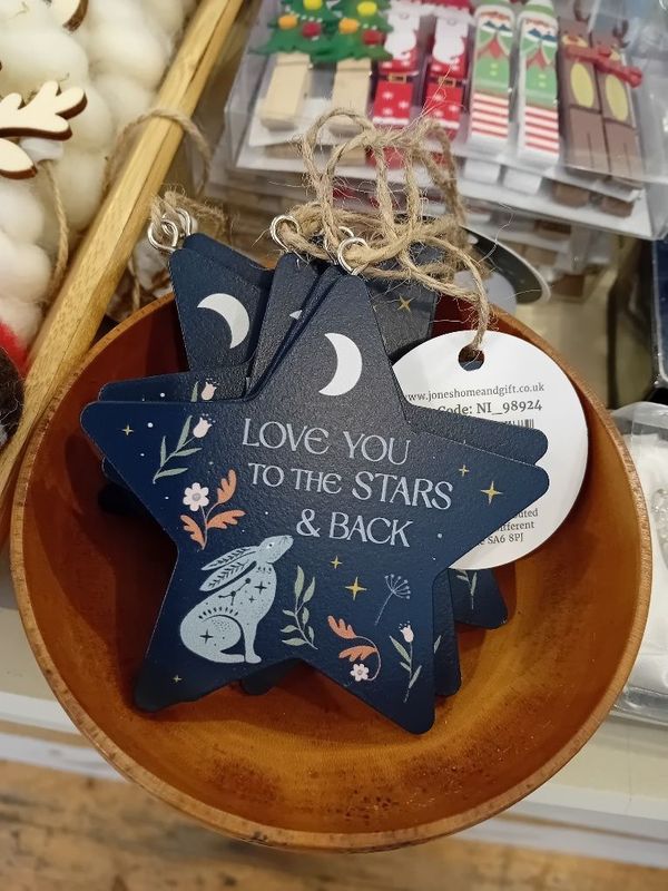 Hare and Moon hanging decoration