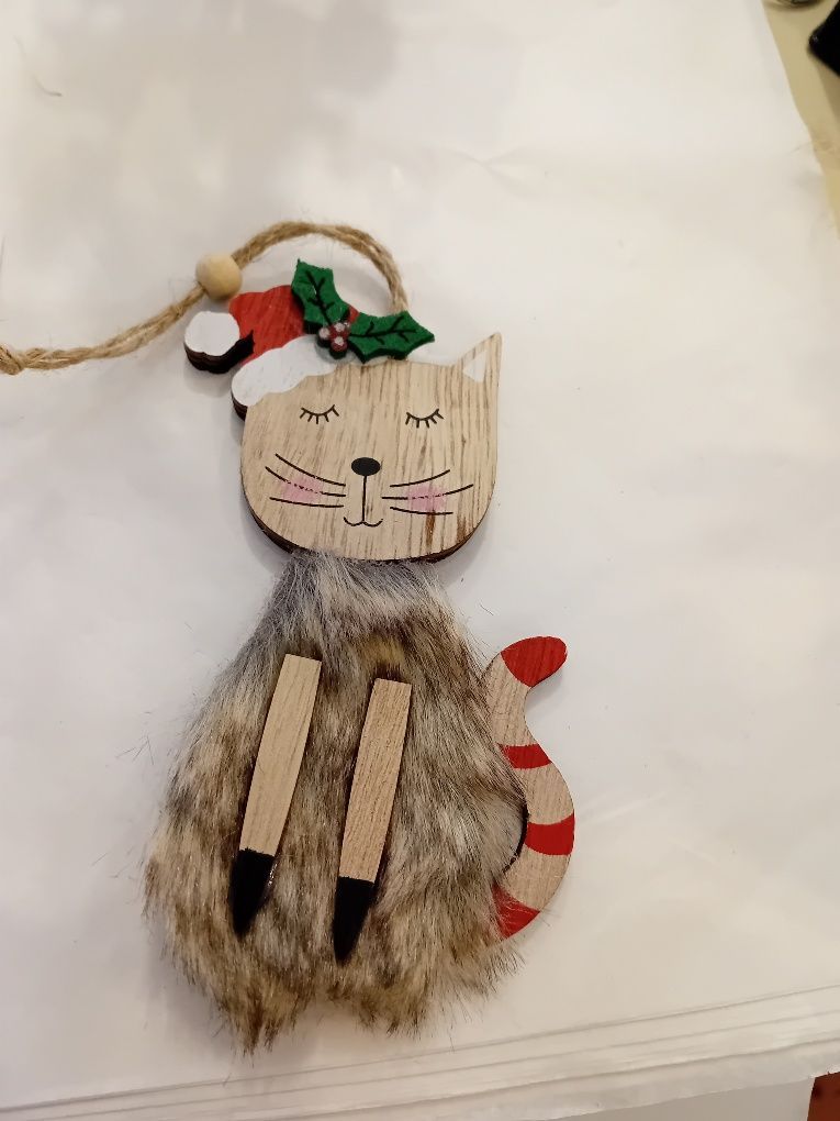 Christmas Cat hanging decoration