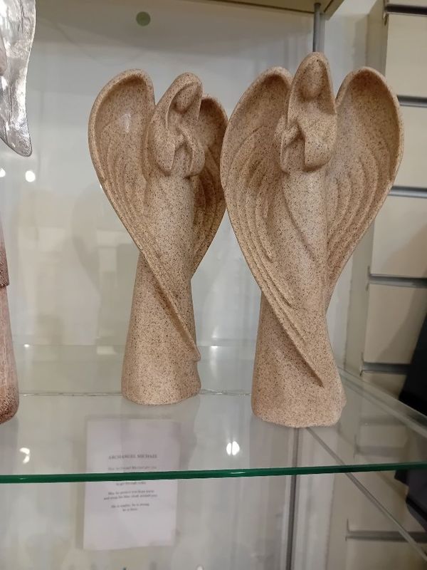 Stone effect 'Desert Angel' statue