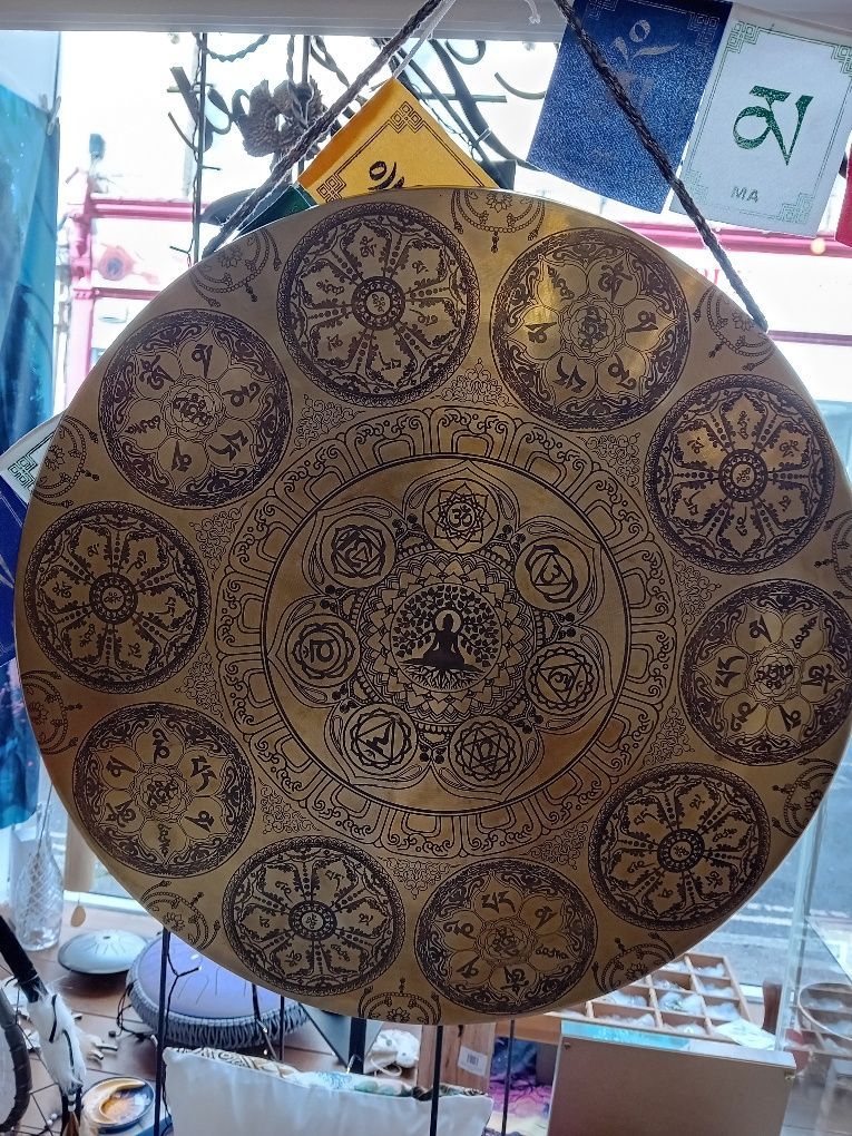 50cm Nepalese 7 metal hand beaten gong