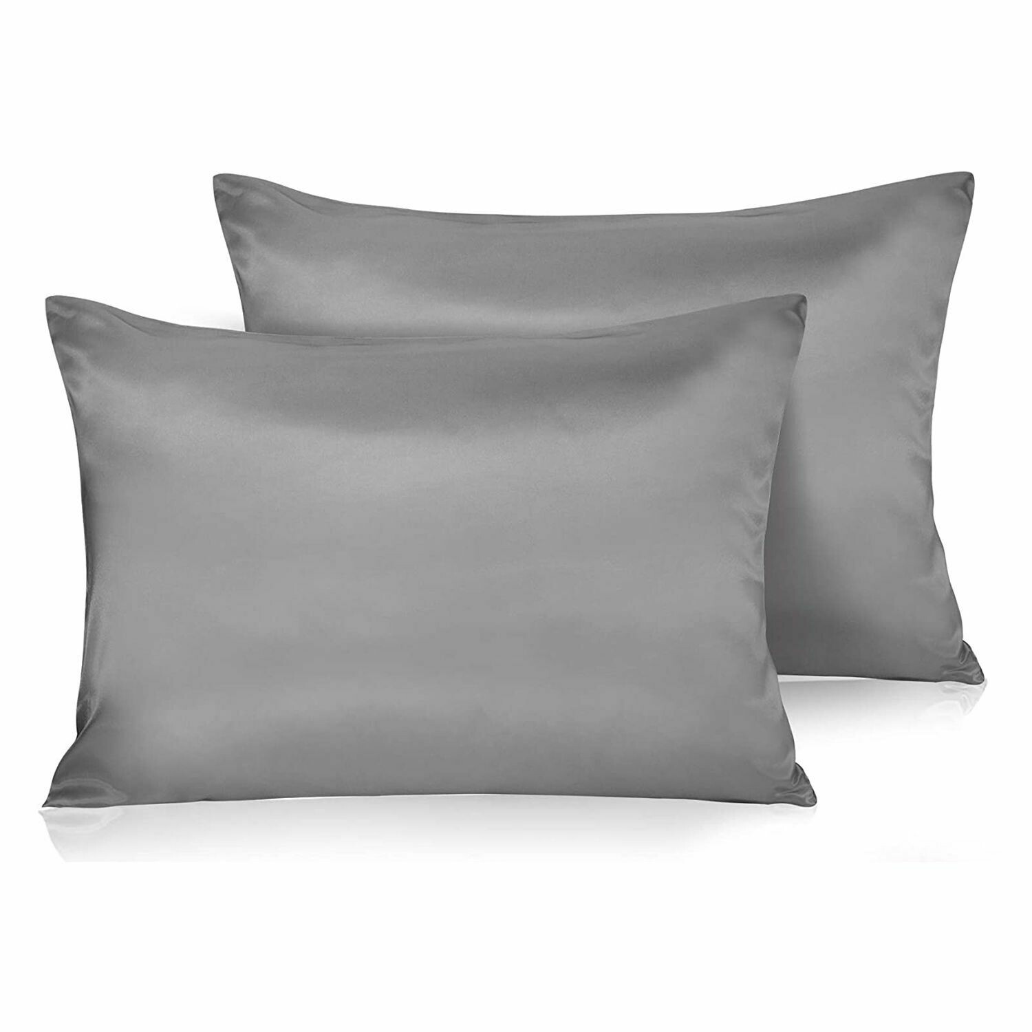 Satin'ista Grey Satin Pillowcase Set