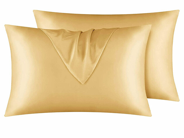Satin'ista Gold Satin Pillowcase Set