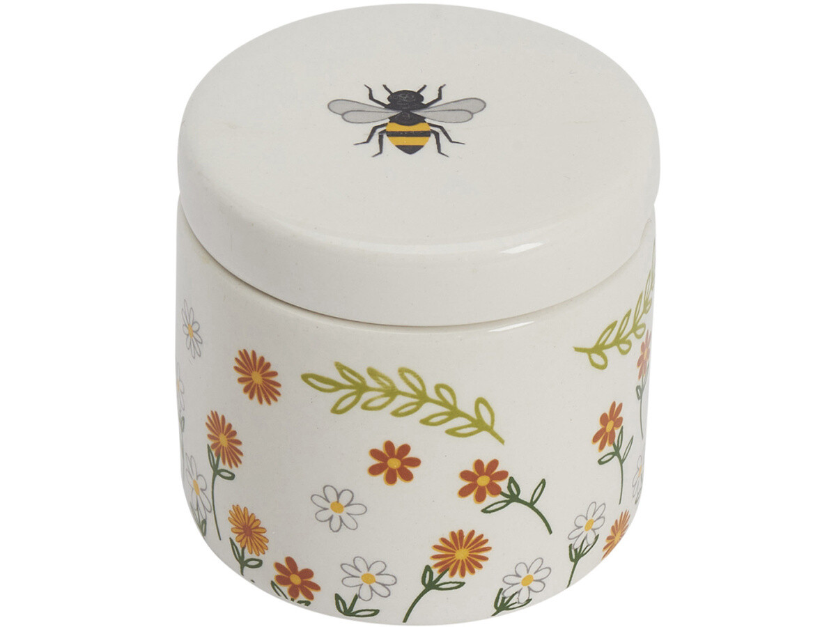 Garden Bee Trinket Pot