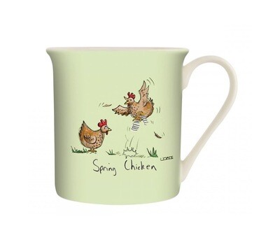 Spring Chickens Green Mug