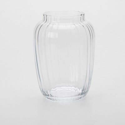 Vintage Ribbed Vase