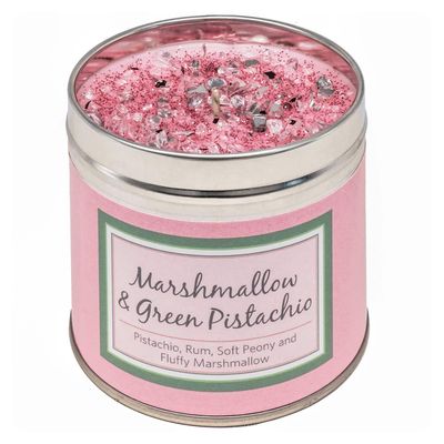 Marshmallow and Green Pistachio candle