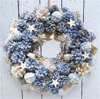 Artificial Star Dust 30cm Wreath