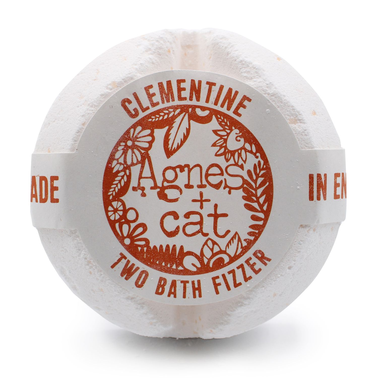 Natural Bath Fizzer – Clementine Citrus Burst