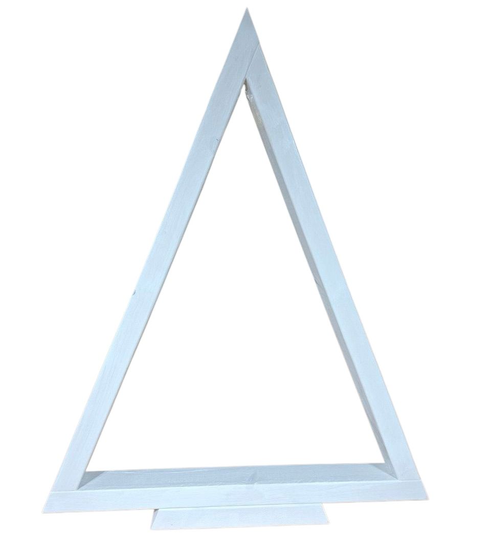 Minimalist Wooden Christmas Tree – White Washed  Finish