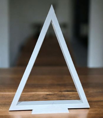 Minimalist Wooden Christmas Tree – White Washed  Finish