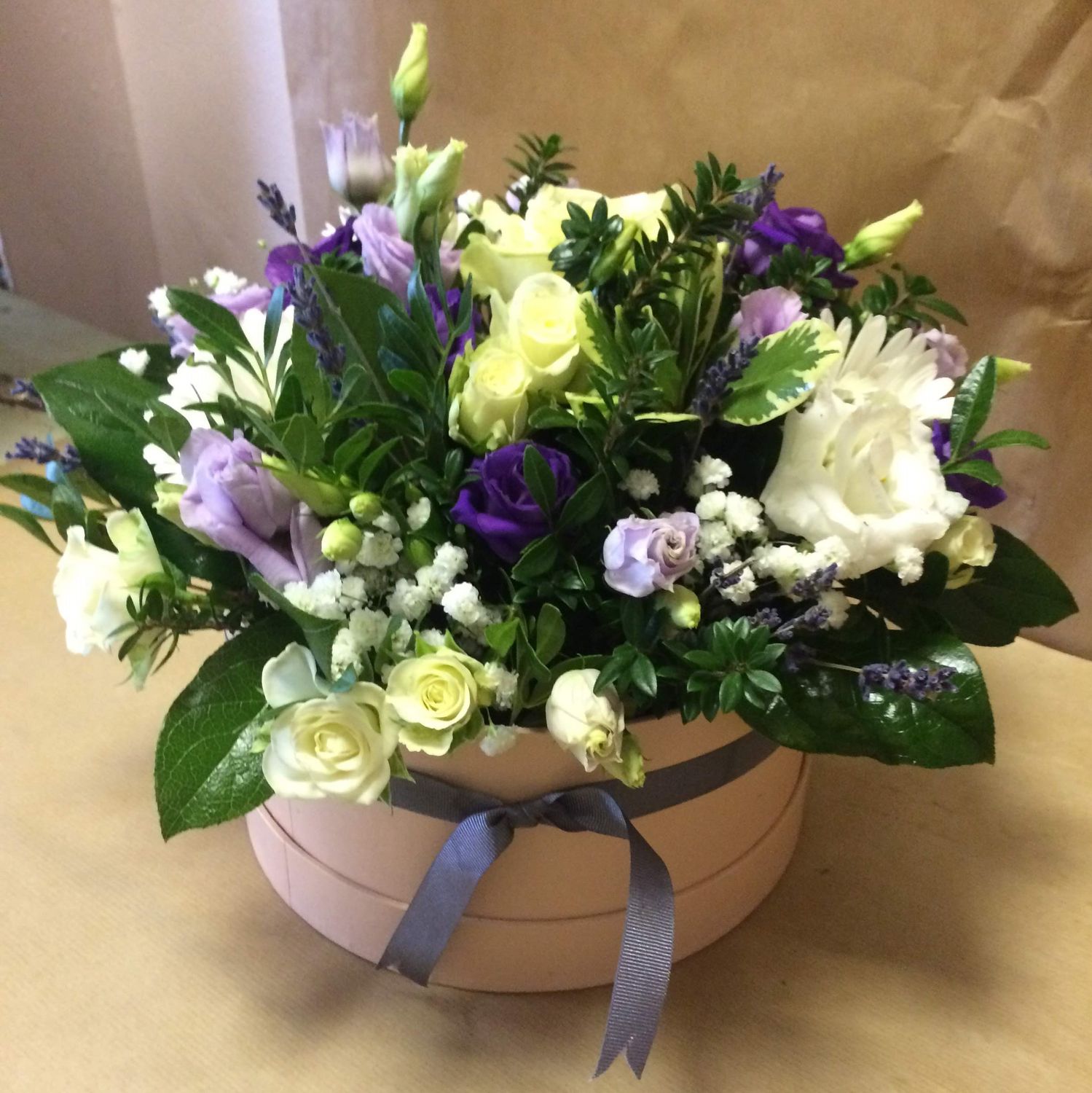 Ava-Grace Hatbox Arrangement