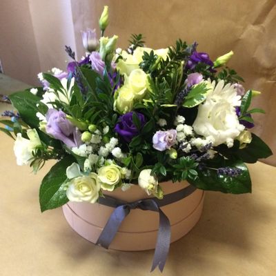 Ava-Grace Hatbox Arrangement