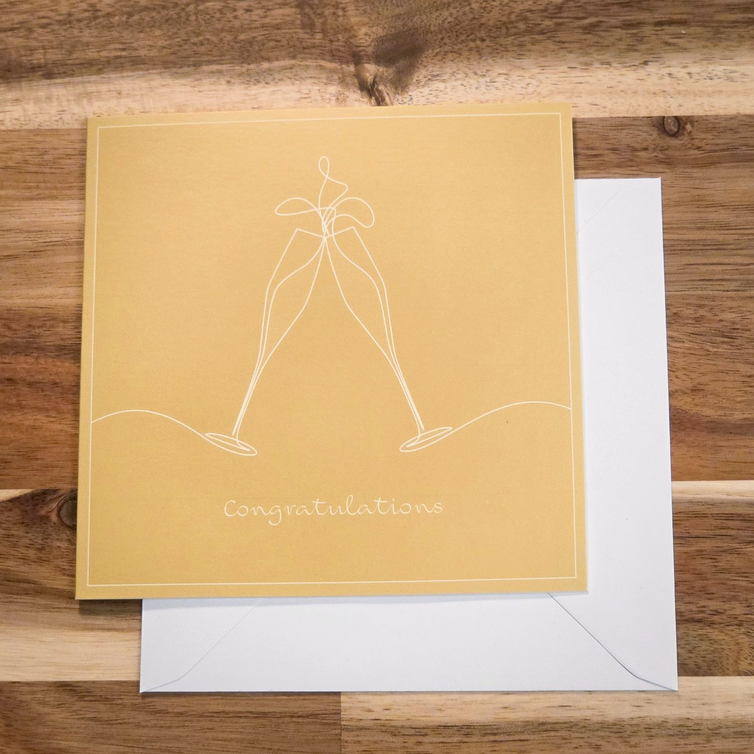 Congratulations Glass's Greetings Card