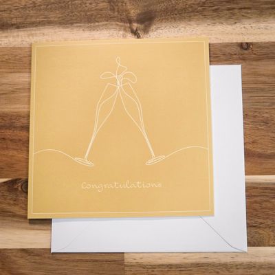 Congratulations Glass's Greetings Card