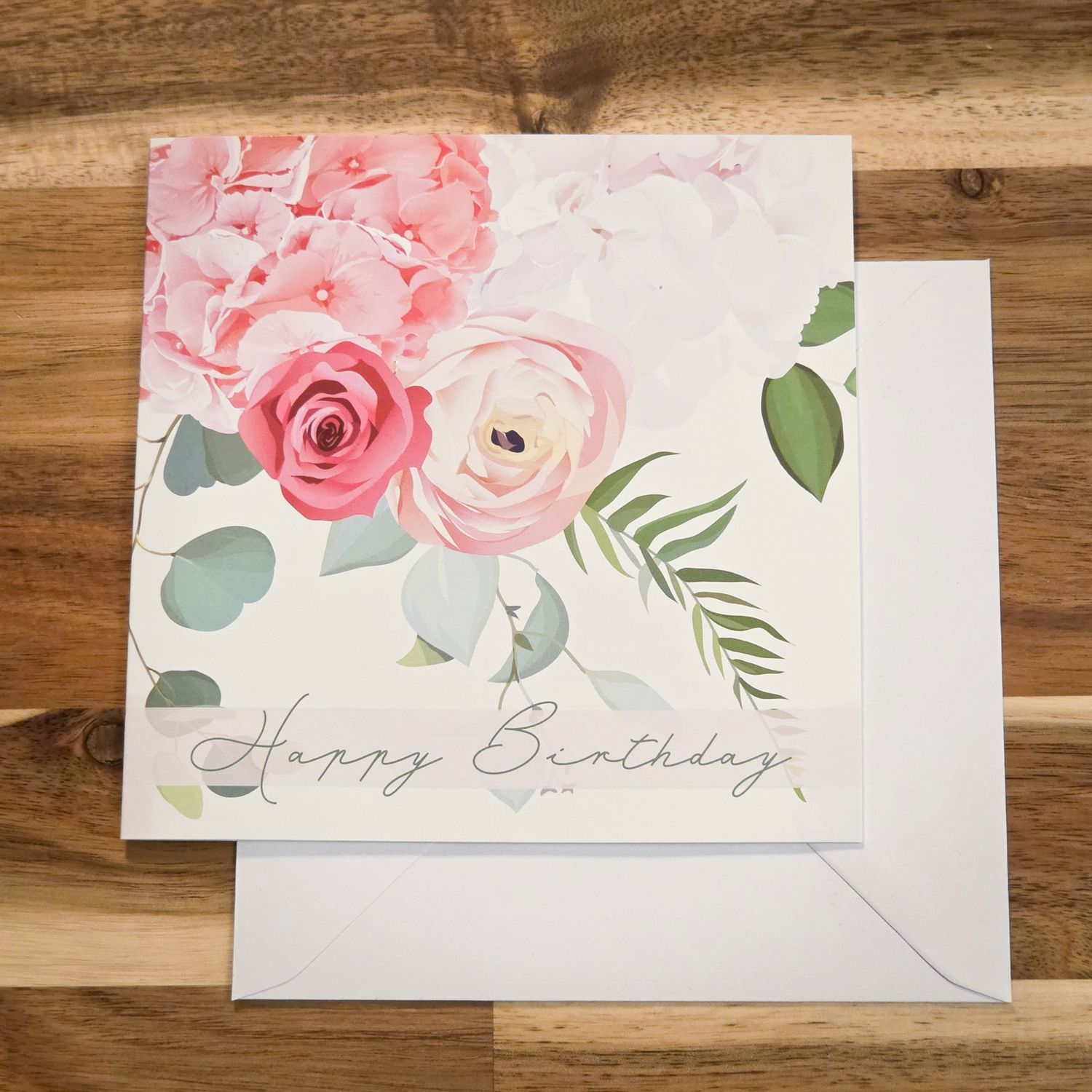 Happy Birthday Floral Greetings Card