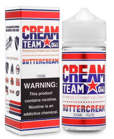 *CREAM TEAM* BUTTERCREAM & NEAPOLITAN (100ml.) ~ 3mg