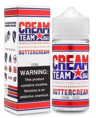 *CREAM TEAM* BUTTERCREAM &amp; NEAPOLITAN (100ml.) ~ 3mg