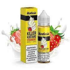 VAPETASIA KILLER CUSTARD  STRAWBERRY 60ml. 3 mg.