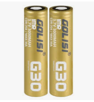 BATERIA 18650 "GOLISI G30" 3.7 3000 mAh 20 A/MAX 30A
GOLD SERIES