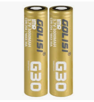 BATERIA 18650 &quot;GOLISI G30&quot; 3.7 3000 mAh 20 A/MAX 30A
GOLD SERIES