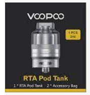 VOPOO RTA POD TANK-2ML
***SINGLE COIL***