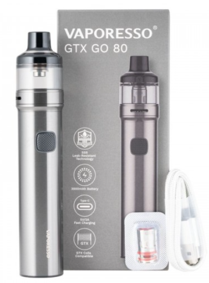 Vaporesso GTX GO 80 Kit
COLORES: Negro y Gris