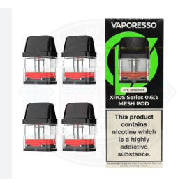 VAPORESSO XROS SERIES-2ml. (4 Pack) 0.8  y 1.0 ohms. ***PRECIO UNITARIO***